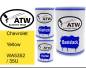 Preview: Chevrolet, Yellow, WA5352 / 35U: 500ml Lackdose + 500ml Klarlack + 250ml Härter - Set, von ATW Autoteile West.